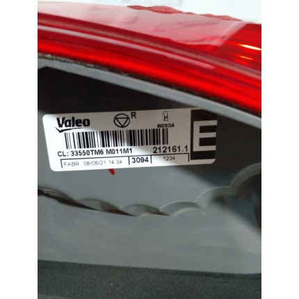 Lanterna Lado Esquerdo Honda City H-29 Ano 2009 2010 2011 2012 - Usado