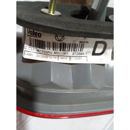 Lanterna Lado Direito Honda New Civic Tampa Traseira H-33 Ano 2007 2008 2009 2010 2011 - Usado