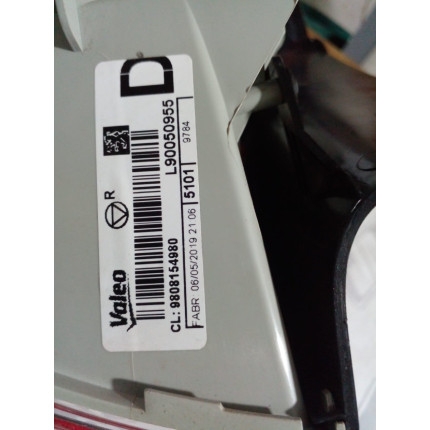 Lanterna Lado Direito Peugeot 2008 P-06 Ano 2015 2016 2017 2018 2019 - Usado