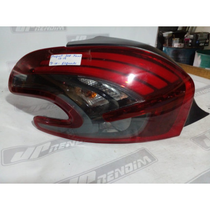 Lanterna Lado Esquerdo Peugeot 208 Fumê P-10 Ano 2013 2014 2015 2016 2017 2018 2019 - Usado