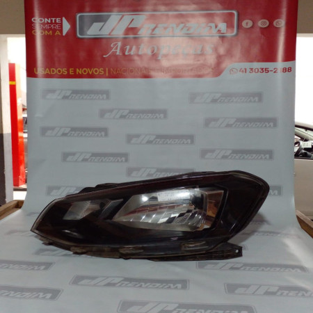Farol Esquerdo VW Gol-Voyage Máscara Negra Vw-51 Ano 2017 2018 2019 2020 2021 2022 - Usado