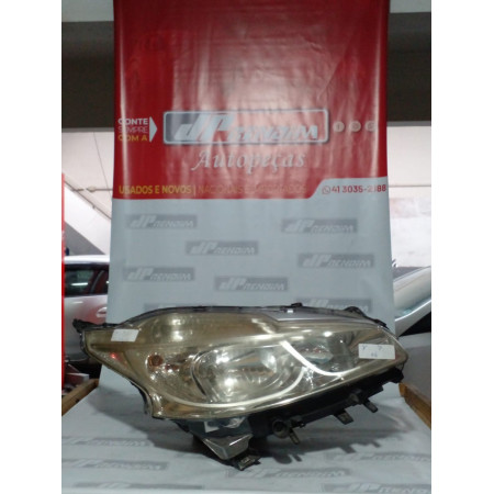 Farol Direito Peugeot 208 P-06 Ano 2012 2013 2014 2015 2016 - Usado