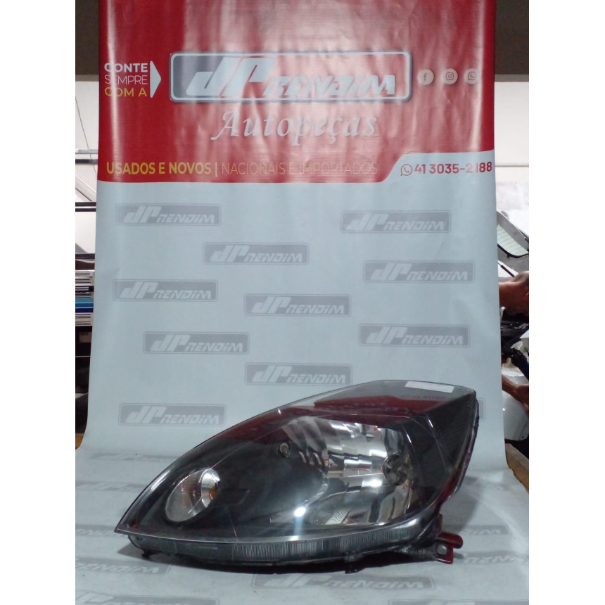 Farol Esquerdo Ford Ká Máscara Negra Fo-62 Ano 2012 2013 2014 - Usado