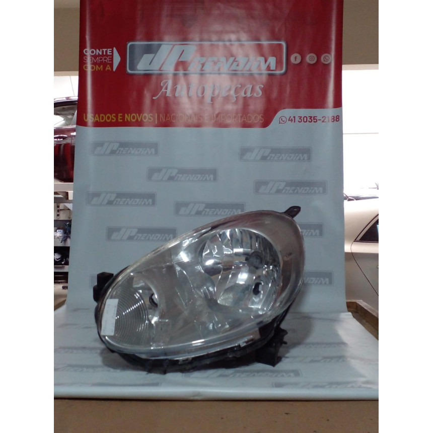Farol Esquerdo Nissan March N-02 Ano 2011 2012 2013 2014 2015 - Usado