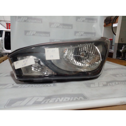 Farol Esquerdo Hyundai HB20 Máscara Negra Hy-08 Ano 2013 2014 2015 2016 2017 2018 2019 - Usado