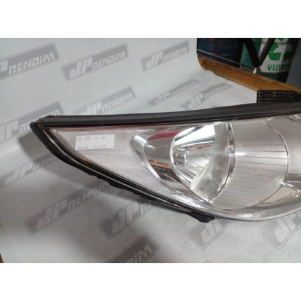 Farol Direito Hyundai IX35 Cromado Hy-09 Ano 2010 2011 2012 2013 2014 2015 2016 - Usado