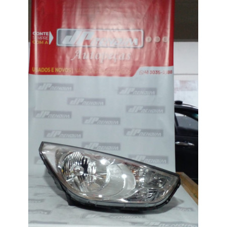 Farol Direito Hyundai IX35 Cromado Hy-09 Ano 2010 2011 2012 2013 2014 2015 2016 - Usado