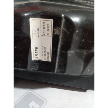 Farol Direito Hyundai HB20 Máscara Negra Hy-16 Ano 2013 2014 2015 2016 2017 2018 2019 - Usado
