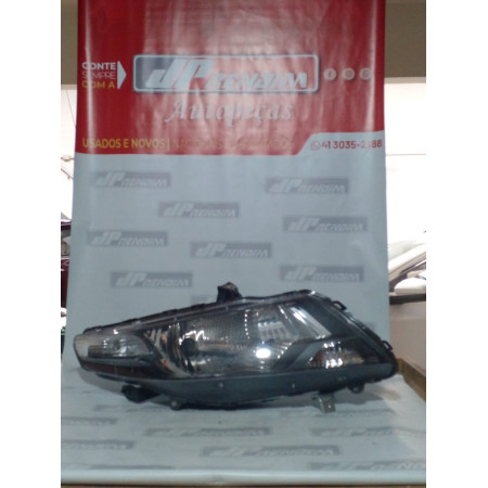 Farol Direito Honda City H-03 Ano 2009 2010 2011 2012 2013 - Usado