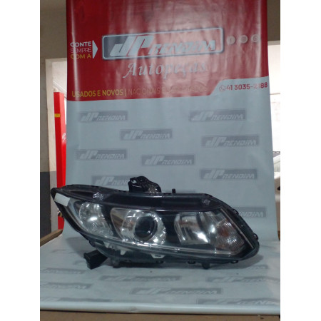 Farol Direito Honda Civic H-06 Ano 2012 2013 2014 2015 2016 - Usado