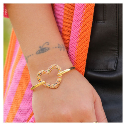 Bracelete Coração Grande 