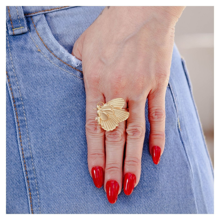 Anel Borboleta Fosco