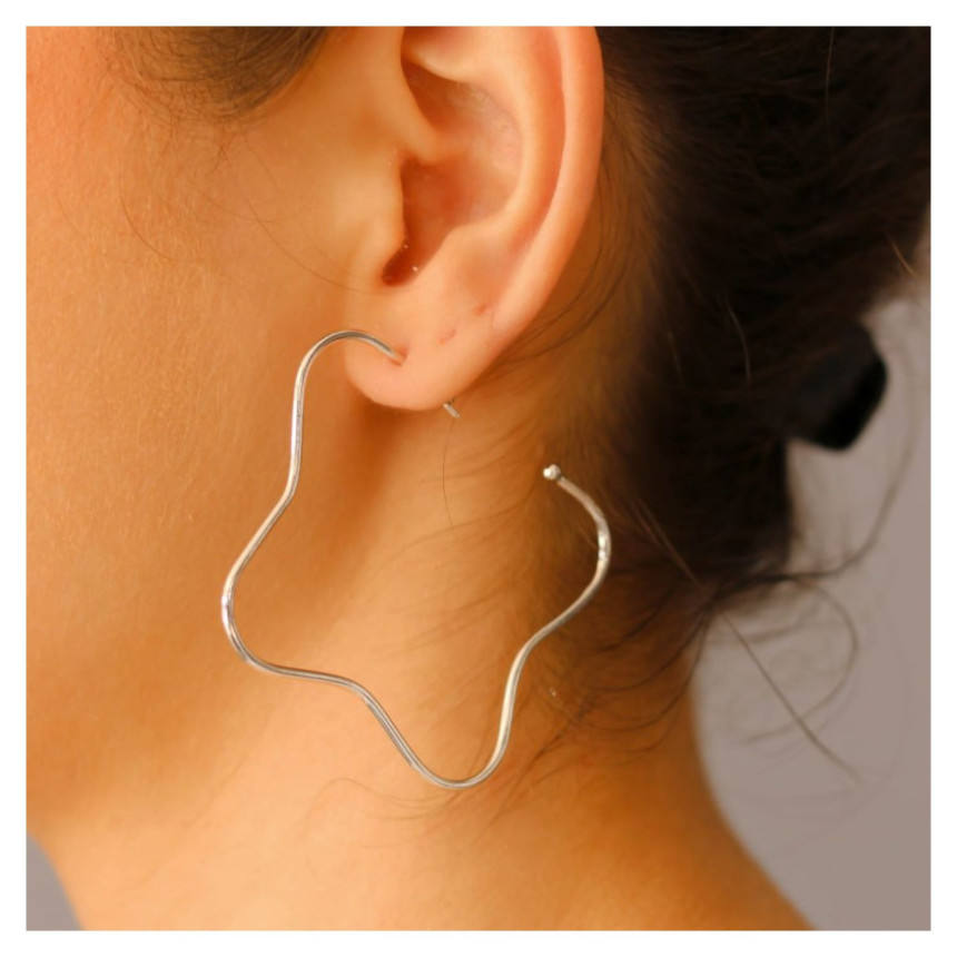 Argola Quadrada Ondas