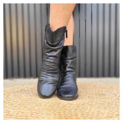 Bota Enrugada Perlatto