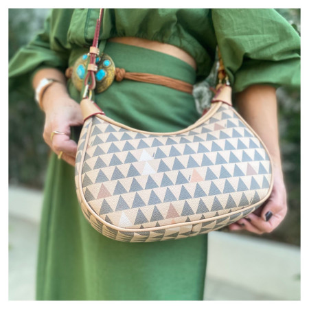 Bolsa Triângle Bege Schutz