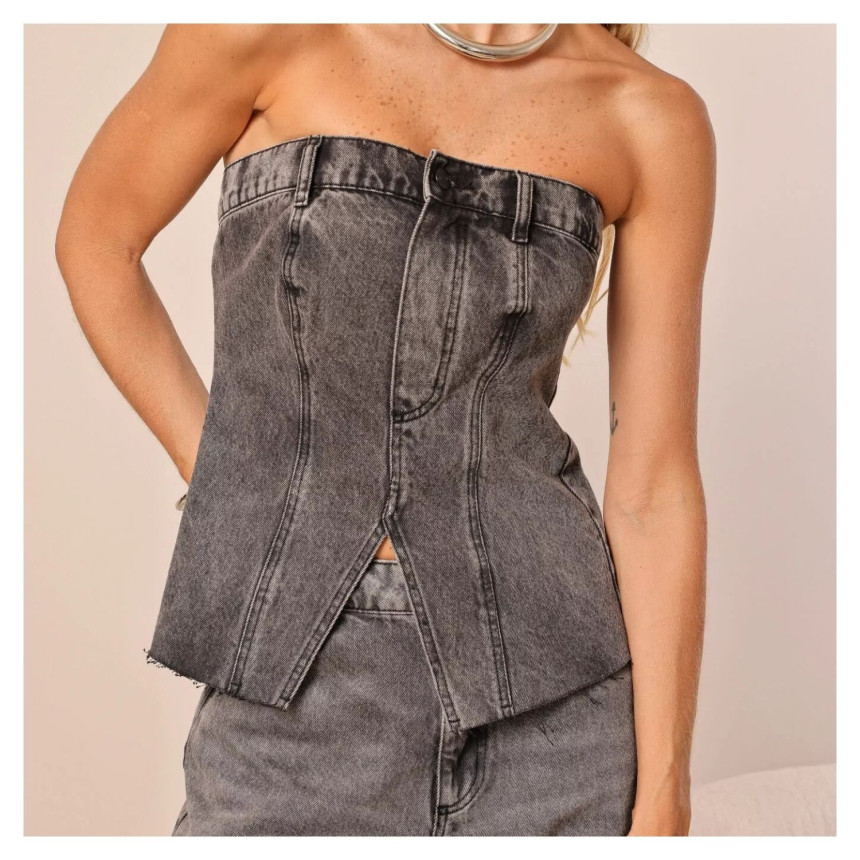 Tomara Que Caia Jeans Escuro