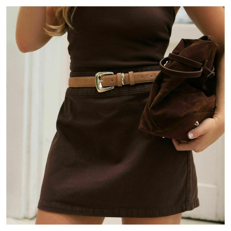 Saia Curta Marrom