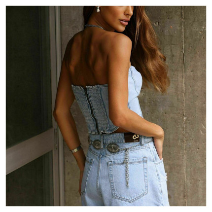 Corselet Jeans Basic
