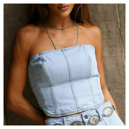 Corselet Jeans Basic