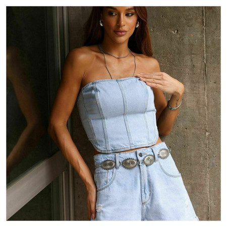 Corselet Jeans Basic