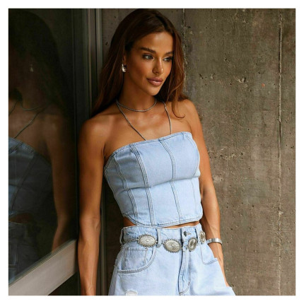 Corselet Jeans Basic