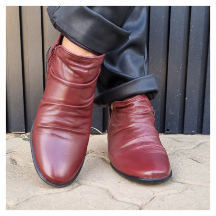 Bota Enrugada Baixa Perlatto