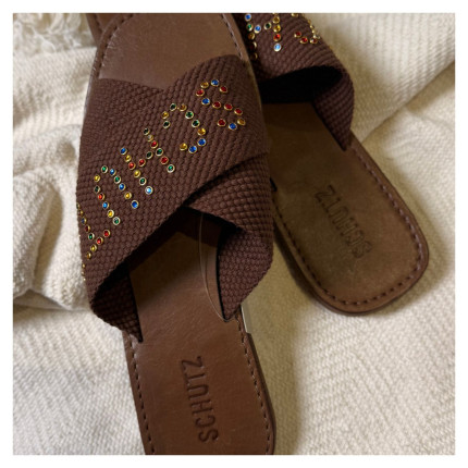 Rasteira Tecido Schutz