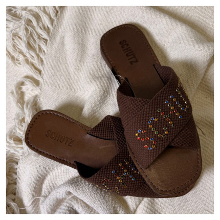 Rasteira Tecido Schutz