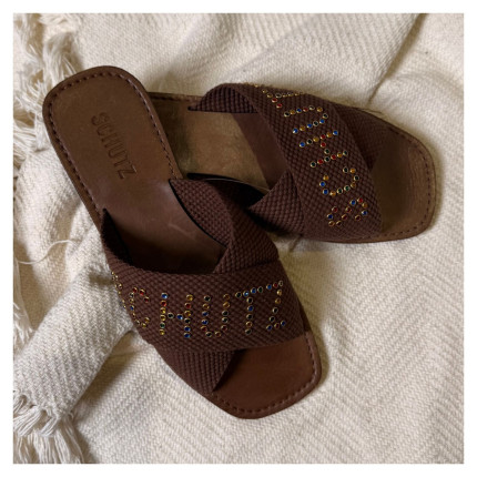 Rasteira Tecido Schutz