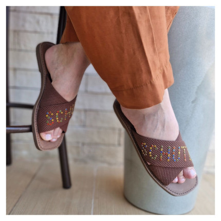 Rasteira Tecido Schutz