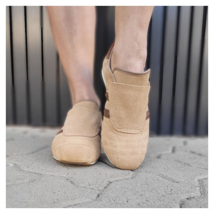 Tênis Bege Nobuk Orcade