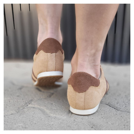 Tênis Bege Nobuk Orcade