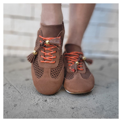 Tênis Nobuck Marrom