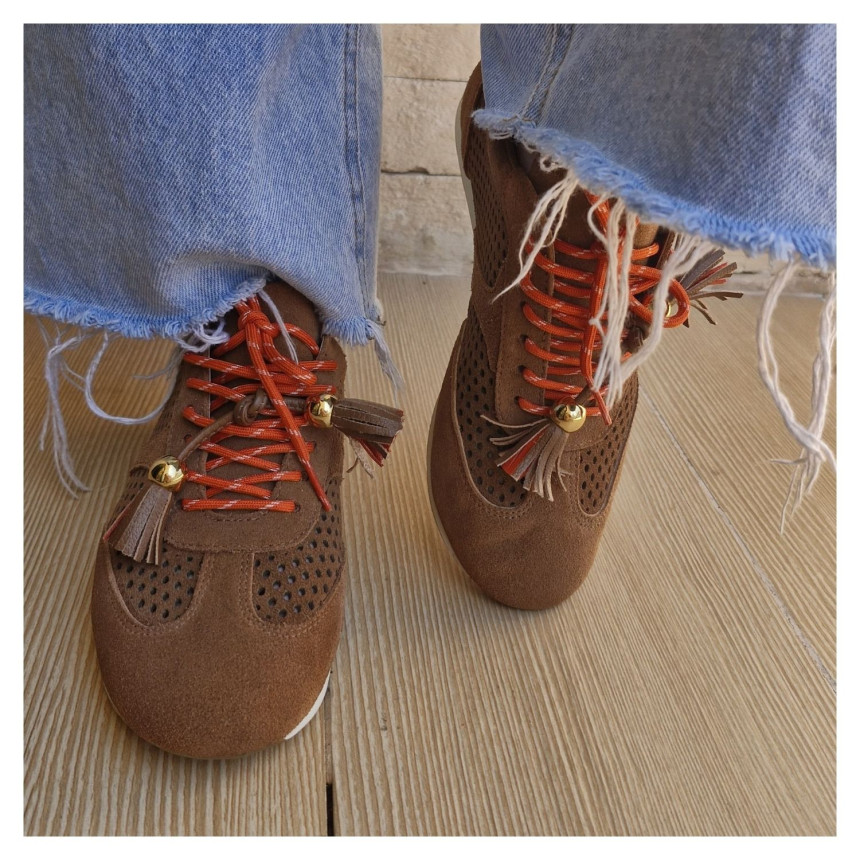 Tênis Nobuck Marrom