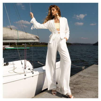 Calça Off White Pantalona