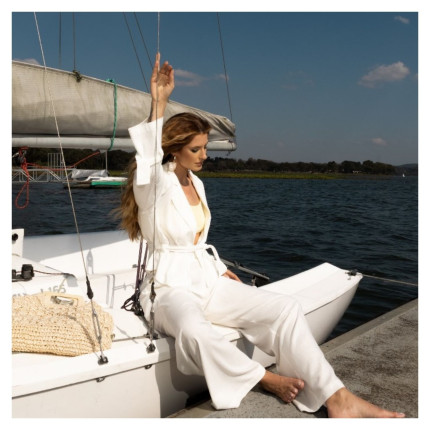 Calça Off White Pantalona