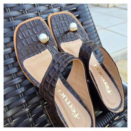 Tamanco Ferrucci Croco