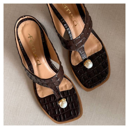 Tamanco Ferrucci Croco