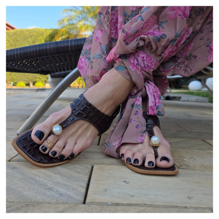 Tamanco Ferrucci Croco