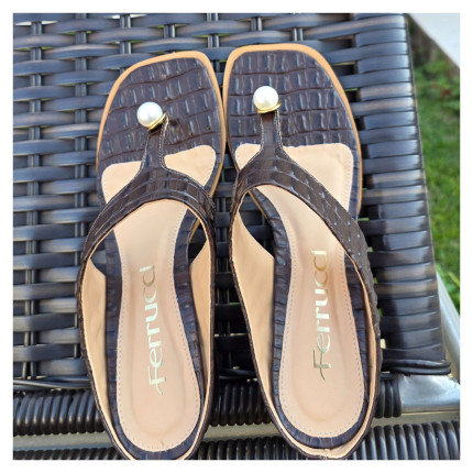 Tamanco Ferrucci Croco