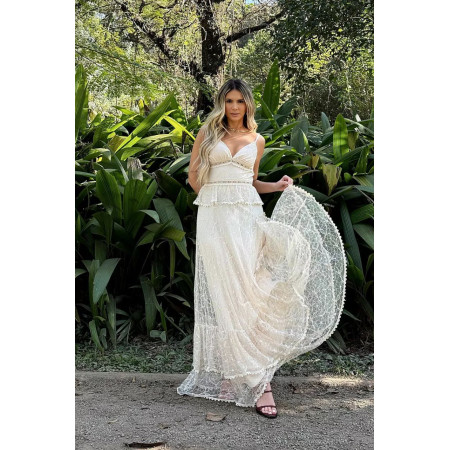 Vestido Longo Tule