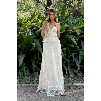 Vestido Longo Tule