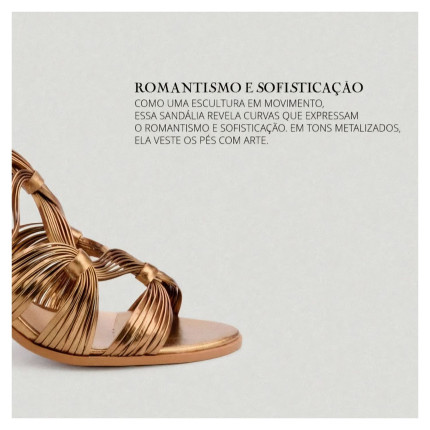 Sandália Metalizada Ferrucci