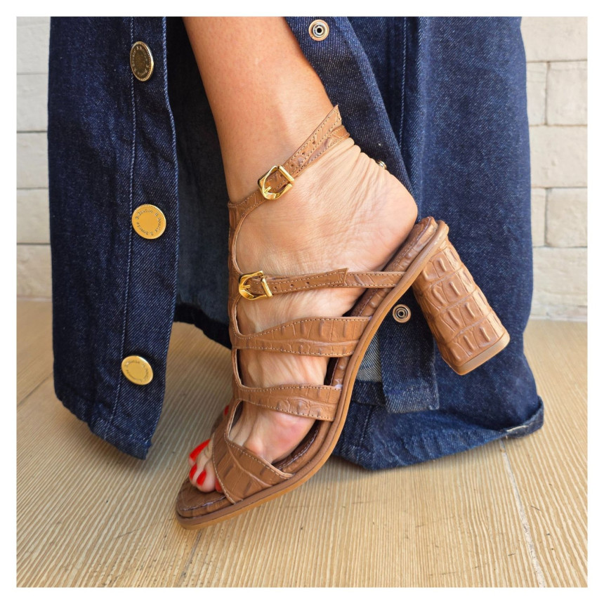 Sandália Croco Ferrucci