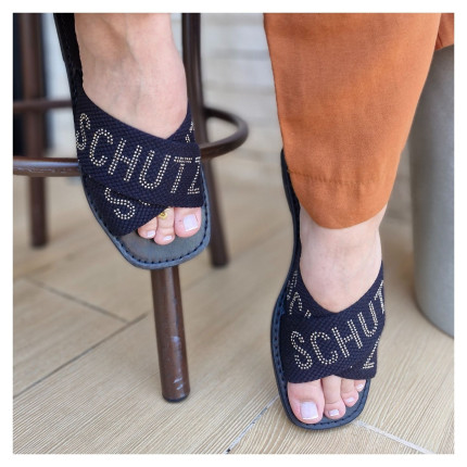 Rasteira Tecido Schutz