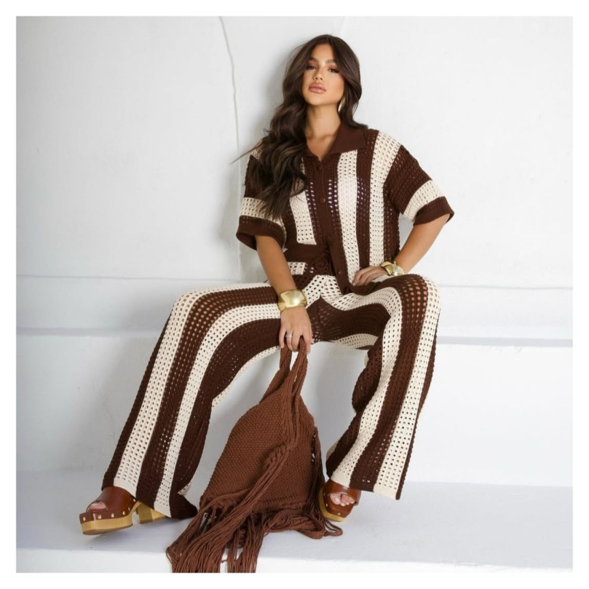 Conjunto Tricot Listrado