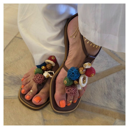 Rasteira Pingentes Carrano