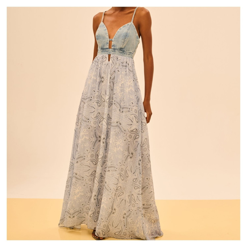 Vestido Longo Paisley