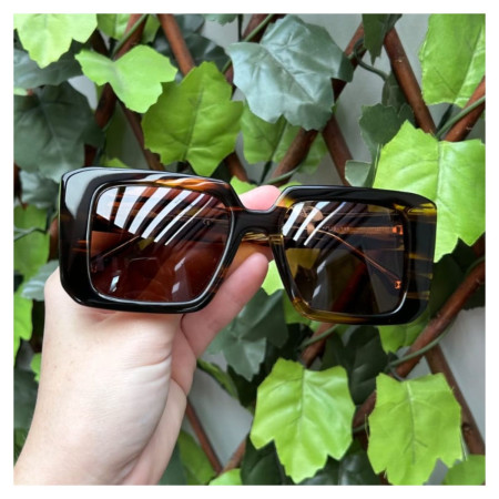 Óculos Carmim Tigrado