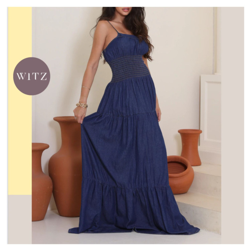 Vestido Longo Jeans